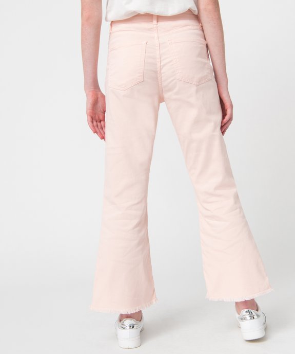 Jean femme large avec finitions franges longueur 7/8ème vue3 - GEMO(FEMME PAP) - GEMO