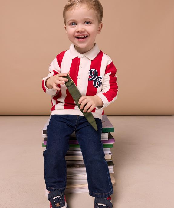 Jean coupe droite en coton bébé garçon LuluCastagnette vue4 - LULUCASTAGNETTE - GEMO