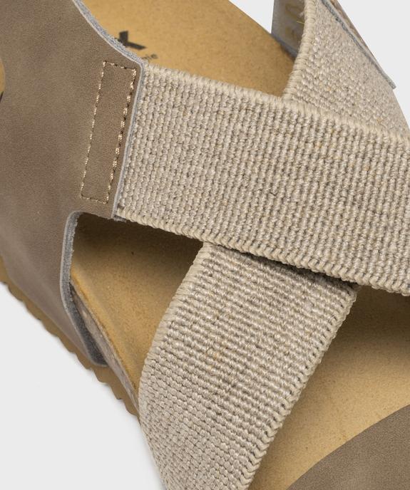 Sandales confort compensées à brides élastiquées femme  vue6 - G'FLEX - GEMO