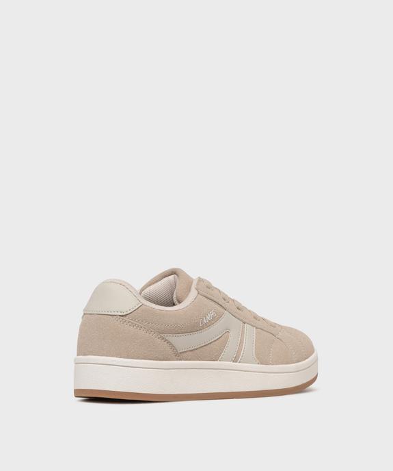 Baskets à lacets esprit campus fille - Camps United vue4 - CAMPS - GEMO