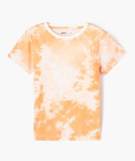 Tee-shirt manches courtes effet tie and dye garçon vue1 - GEMO (ENFANT) - GEMO