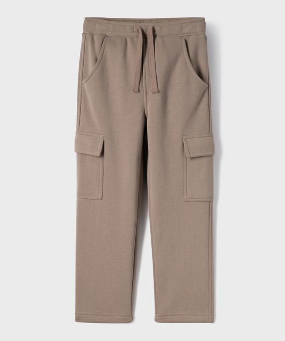 Pantalon de jogging chaud avec poches à rabat garçon vue1 - GEMO (ENFANT) - GEMO