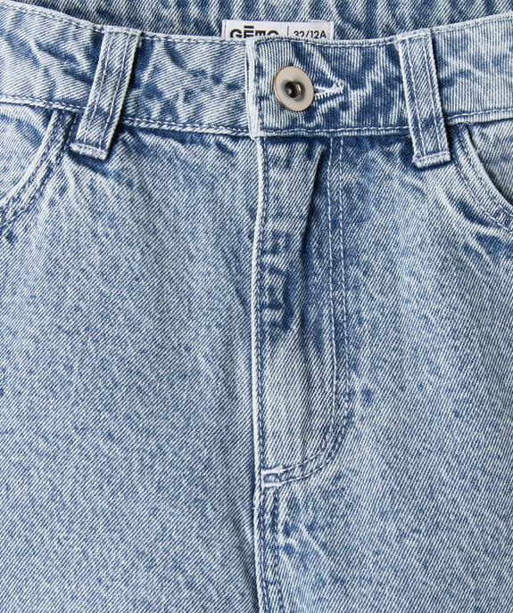 Jean Straight avec taille ajustable fille vue3 - GEMO (JUNIOR) - GEMO