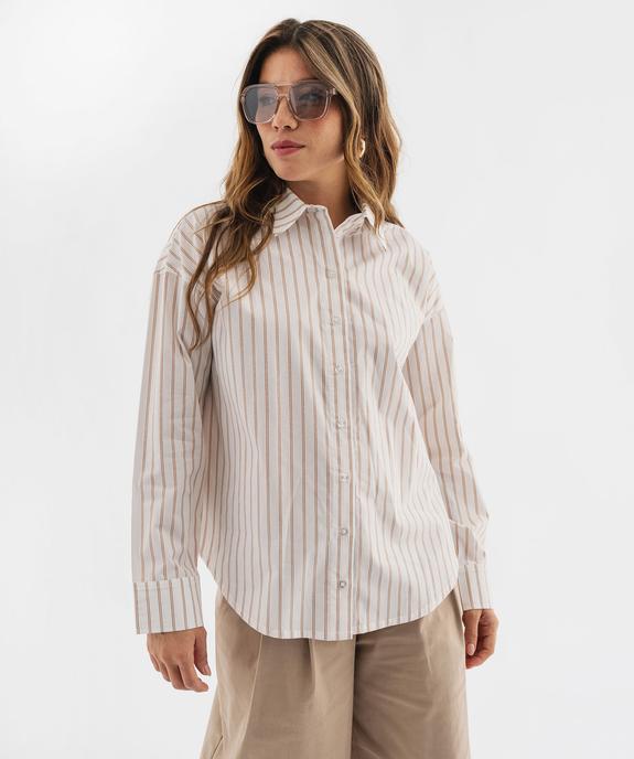 Chemise à rayures coupe ample femme vue5 - GEMO(FEMME PAP) - GEMO