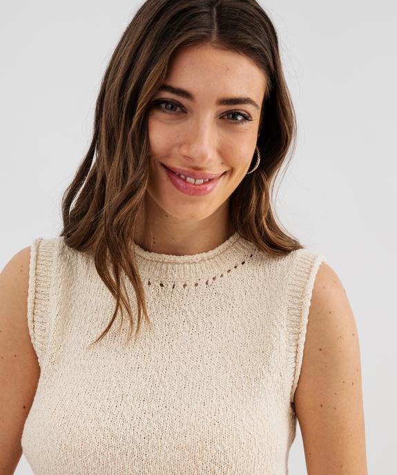 Pull sans manches d'été femme - LuluCastagnette vue2 - LULUCASTAGNETTE - GEMO
