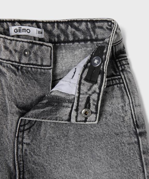 Jean large avec taille ajustable bébé garçon vue2 - GEMO(BEBE DEBT) - GEMO