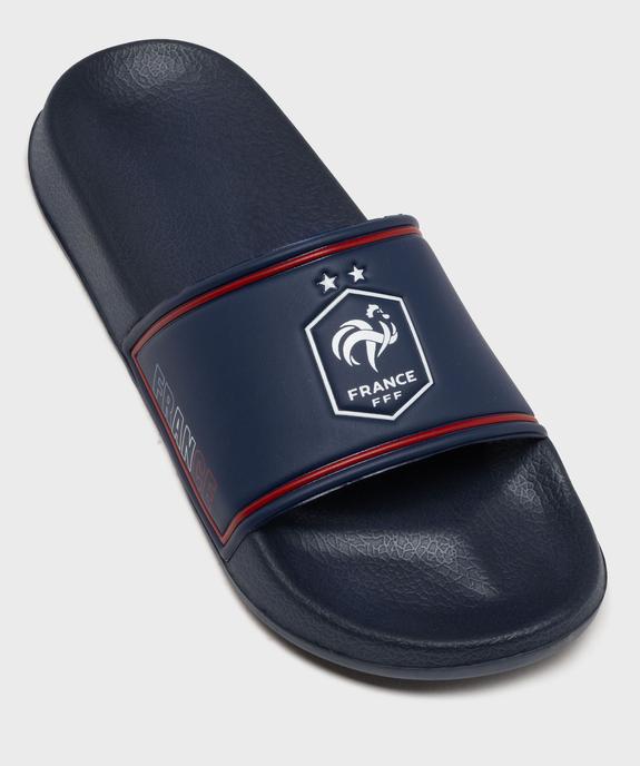 Mules de piscine à large bride imprimée homme - FFF vue5 - FFF - GEMO