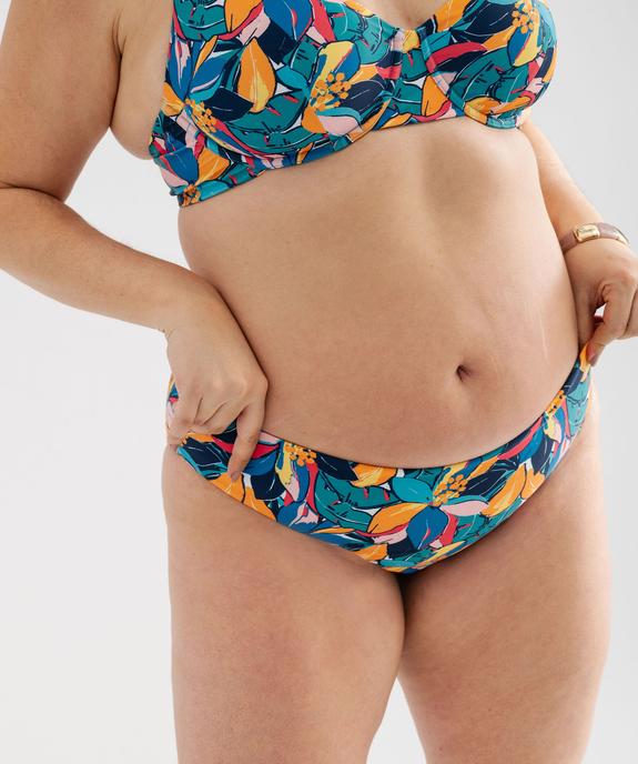 Bas de maillot de bain forme culotte imprimée femme grande taille vue4 - GEMO (PLAGE) - GEMO