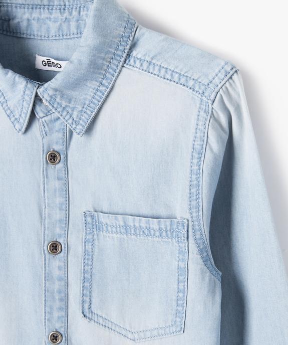 Chemise chambray à manches longues garçon vue2 - GEMO (ENFANT) - GEMO