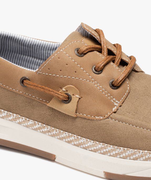 Chaussures bateau homme dessus en denim vue6 - GEMO (CASUAL) - GEMO