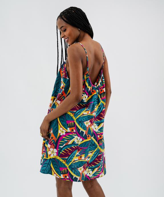 Robe courte à fines bretelles femme vue3 - GEMO 4G FEMME - GEMO