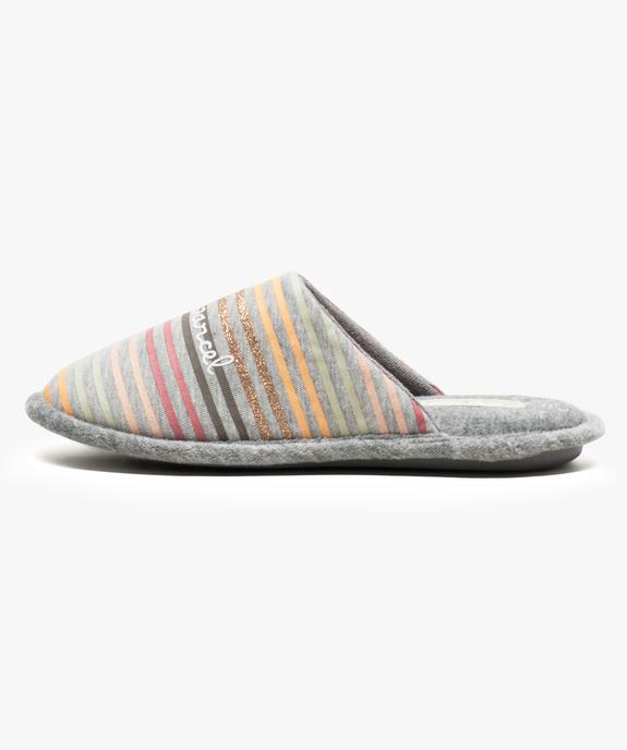 Chaussons mules rayés - Little Marcel vue3 - LITTLE MARCEL - GEMO