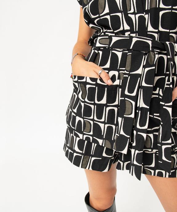 Chemise sans manches à motifs graphiques femme vue2 - GEMO(FEMME PAP) - GEMO