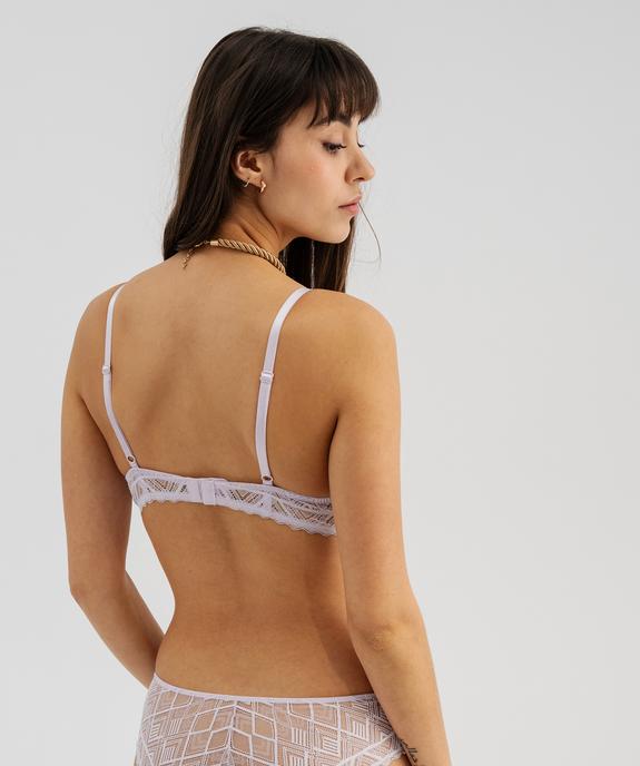 Soutien-gorge push-up à armatures en dentelle vue2 - GEMO(HOMWR FEM) - GEMO