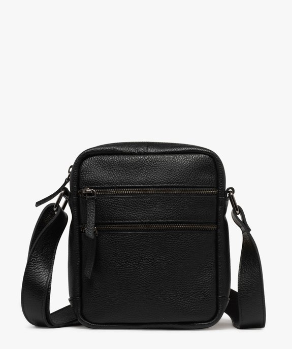 Pochette en cuir à bandoulière ajustable homme vue1 - GEMO (ACCESS) - GEMO
