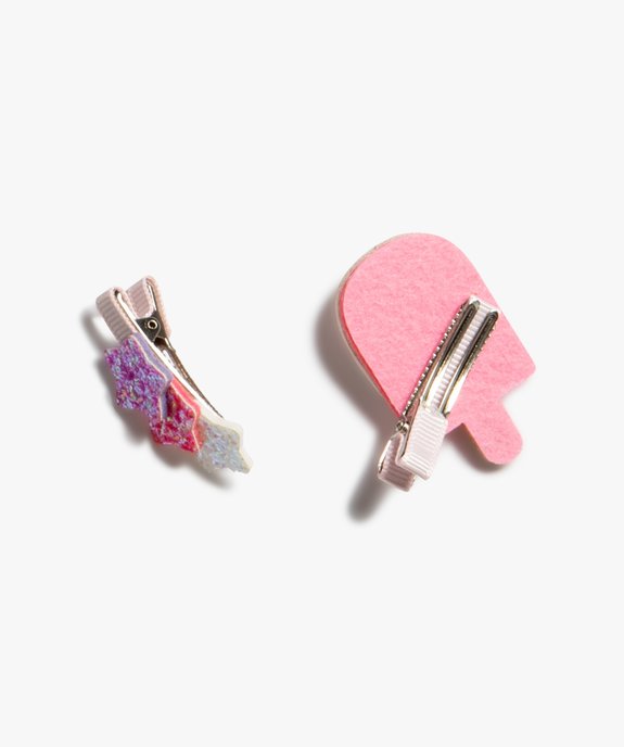 Pince à cheveux fille pailletée (lot de 2) vue2 - GEMO (ENFANT) - GEMO