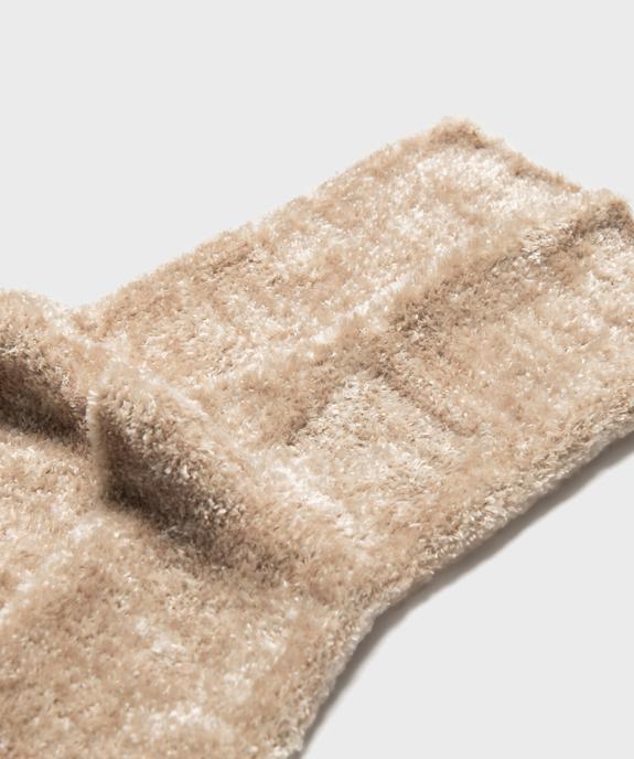 Chaussettes en maille chenille douce et épaisse femme vue2 - GEMO 4G FEMME - GEMO