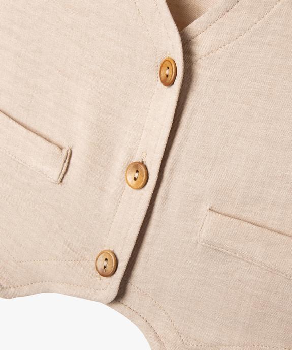 Gilet de costume sans manches fille vue2 - GEMO (ENFANT) - GEMO