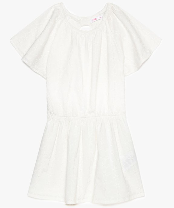Robe fille à taille élastiquée et ouverture dans le dos vue2 - GEMO (ENFANT) - GEMO