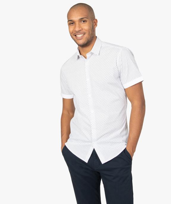 Chemise homme à manches courtes imprimée vue1 - GEMO (HOMME) - GEMO