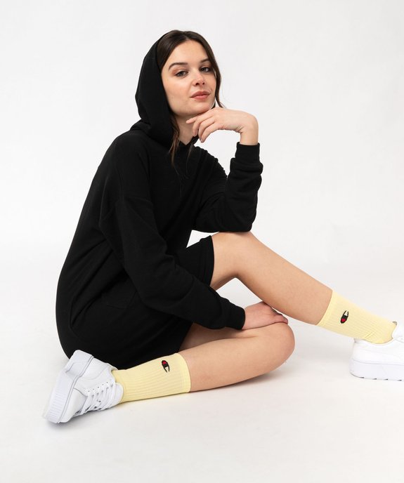 Robe sweat à capuche avec intérieur bouclette femme vue1 - GEMO(FEMME PAP) - GEMO
