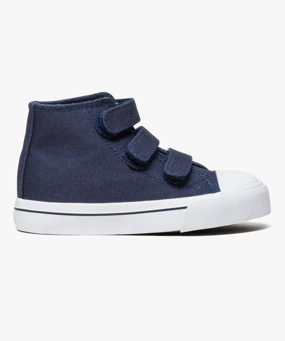 Baskets montantes en toile fermeture scratch (du 24 au 30) vue1 - GEMO (ENFANT) - GEMO