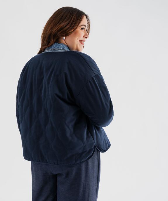 Veste courte réversible unie femme grande taille vue6 - GEMO 4G GT - GEMO