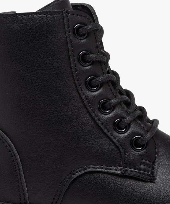 Boots à lacets et semelle crantée style rangers fille vue6 - GEMO (ENFANT) - GEMO