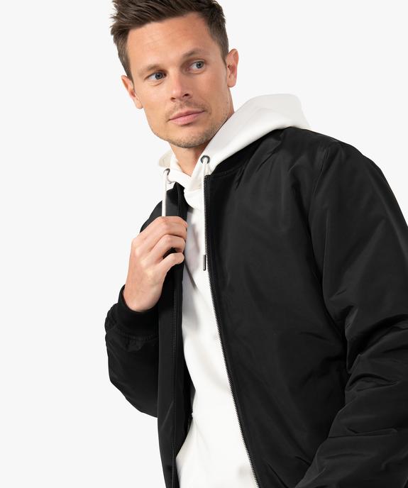 Blouson homme rembourré avec finitions bord-côte vue1 - GEMO 4G HOMME - GEMO