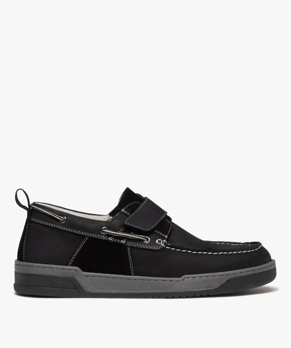 Chaussures bateau homme unies à scratch vue1 - GEMO (CONFORT) - GEMO