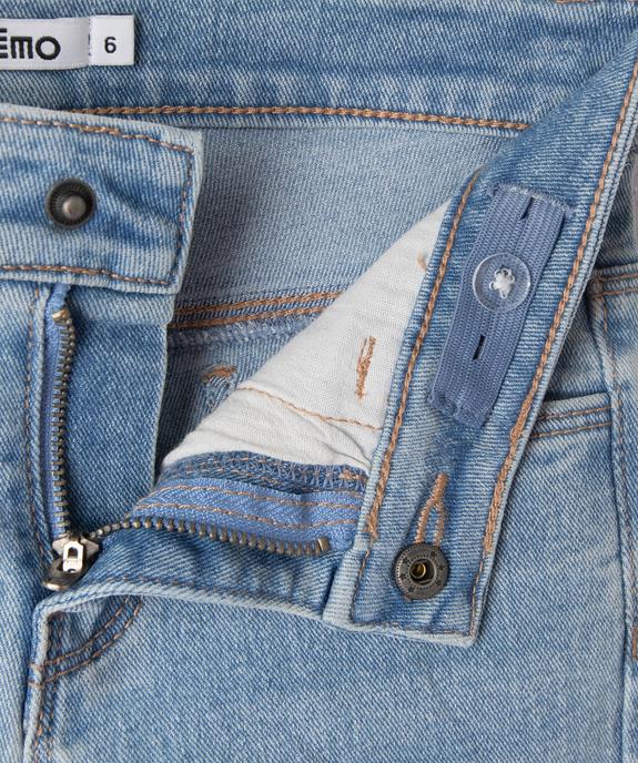 Jean délavé coupe Bootcut fille vue2 - GEMO 4G FILLE - GEMO