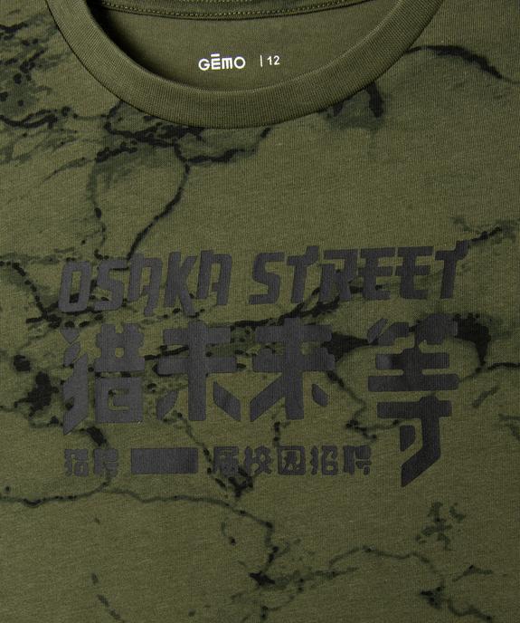 Tee-shirt à manches courtes avec motifs garçon vue2 - GEMO 4G GARCON - GEMO