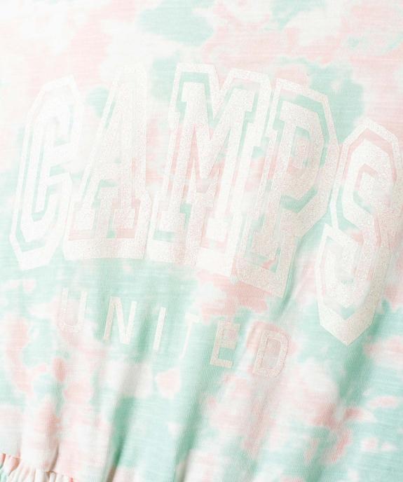 Combishort fille effet tie and dye - Camps United vue3 - CAMPS UNITED - GEMO