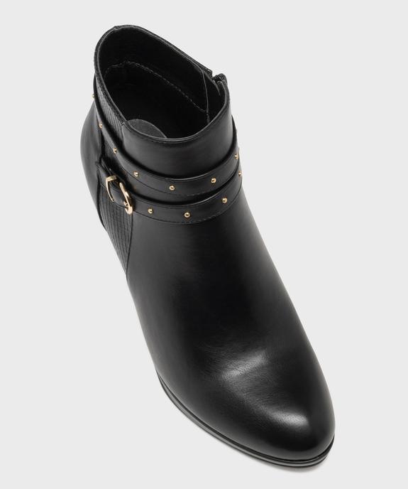 Bottines à talon avec en suédine femme - Valentina Baldano vue5 - VALENTINA BALDA - GEMO