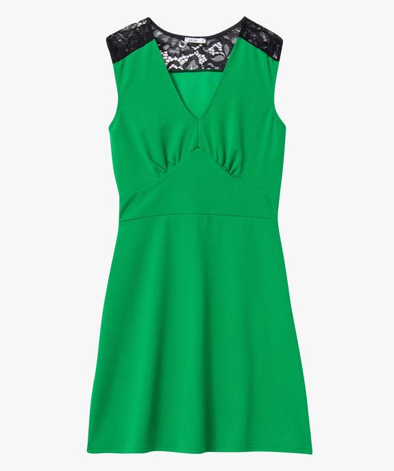 Robe femme sans manches avec empiècements dentelle vue4 - GEMO(FEMME PAP) - GEMO