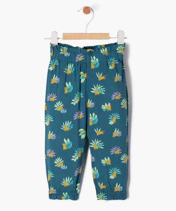 Pantalon ample resserré dans le bas bébé fille vue1 - GEMO 4G BEBE - GEMO