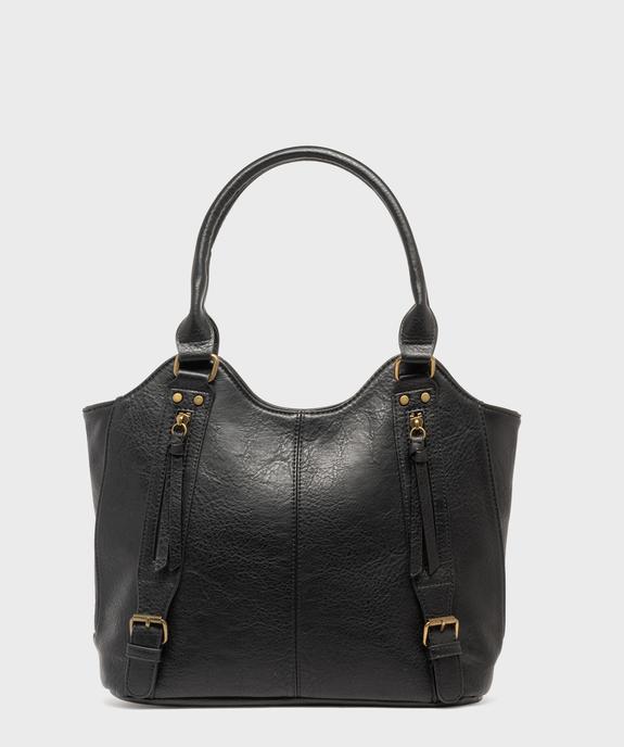 Sac à main avec zips et détails métalliques femme vue1 - GEMO (ACCESS) - GEMO
