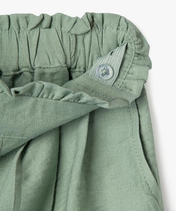 Short ample en viscose fluide à enfiler fille vue3 - GEMO 4G FILLE - GEMO