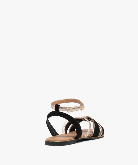Sandales plates avec brides bicolores femme - Valentina Baldano vue5 - VALENTINA BALDA - GEMO