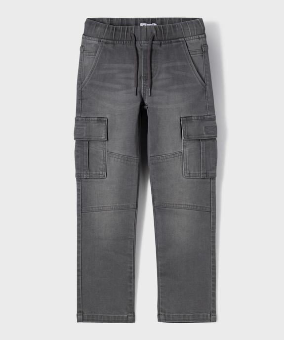 Pantalon cargo taille élastiquée garçon vue6 - GEMO (ENFANT) - GEMO