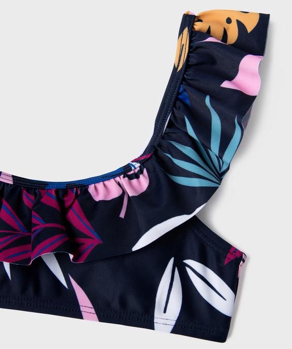 Maillot de bain 2 pièces à motifs exotiques fille vue2 - GEMO (ENFANT) - GEMO