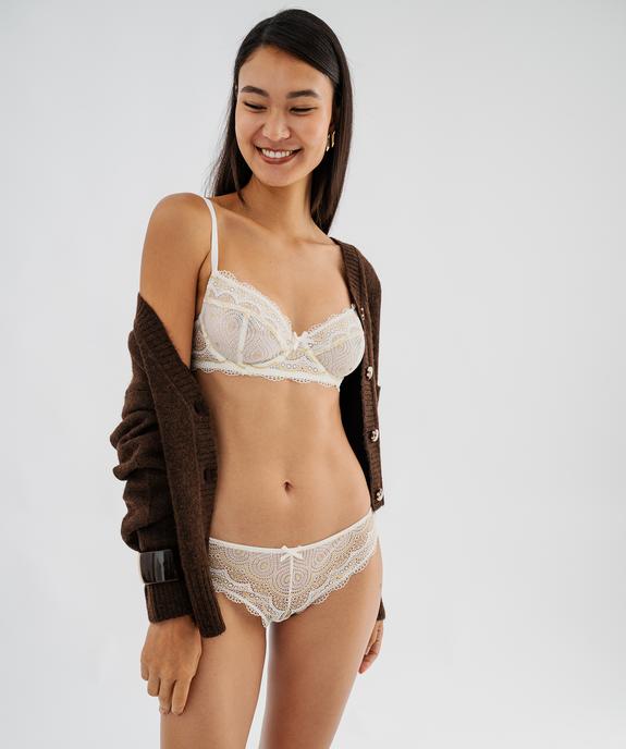 Culottes en dentelle et tulle femme (lot de 2) vue7 - GEMO(HOMWR FEM) - GEMO