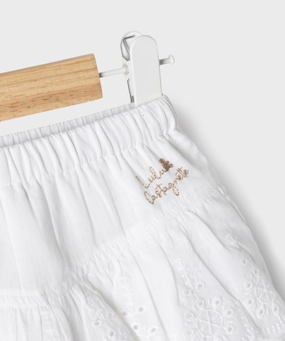 Jupe courte à volants avec short intégré bébé fille - LuluCastagnette vue2 - LULUCASTAGNETTE - GEMO