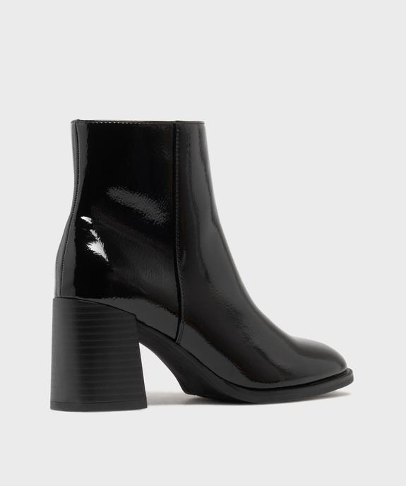 Boots à talon large et bout carré femme vue11 - FOLLOW ME - GEMO