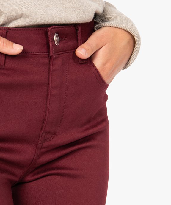 Pantalon femme coupe Regular en stretch vue2 - GEMO(FEMME PAP) - GEMO