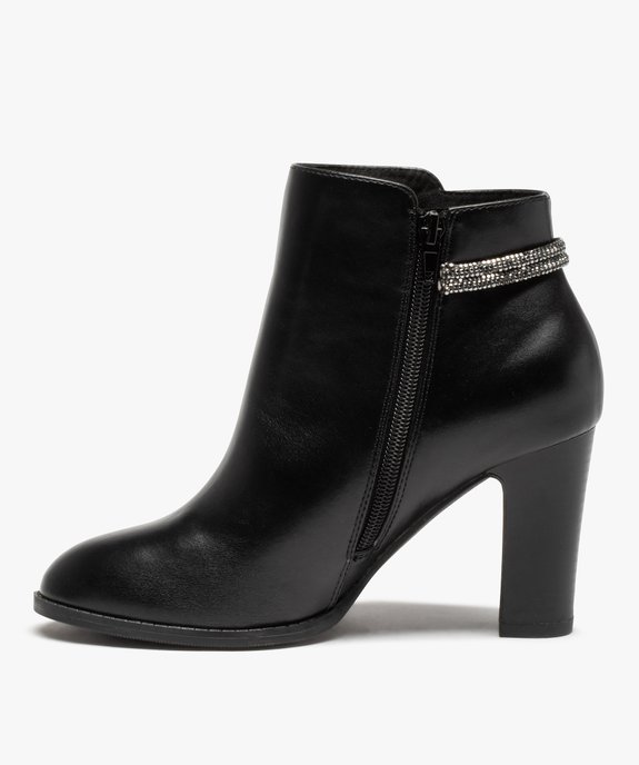 Boots femme à talon avec cordon strass vue4 - GEMO(URBAIN) - GEMO