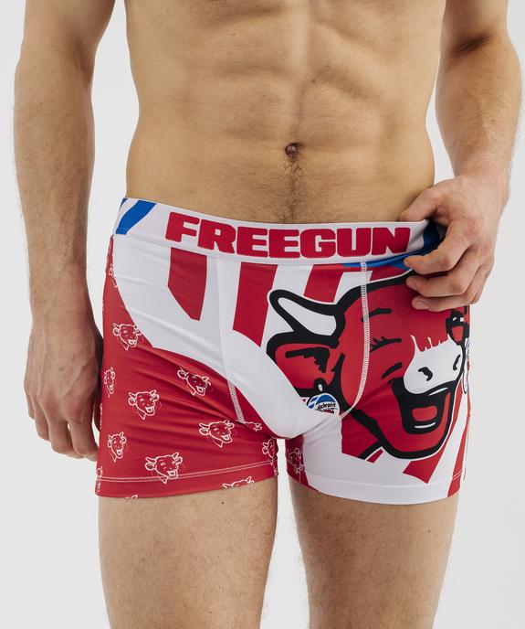 Boxer en microfibre motif vache homme - Freegun x La vache qui rit vue2 - LA VACHE QUI RIT - GEMO