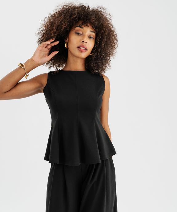 Haut sans manches bas évasé femme vue2 - GEMO 4G FEMME - GEMO