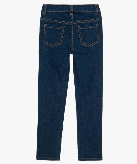 Jean fille coupe slim 4 poches en matière extensible vue3 - GEMO (ENFANT) - GEMO