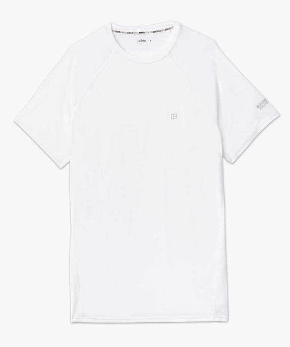 Tee-shirt homme à manches courtes en matière respirante vue4 - GEMO (HOMME) - GEMO